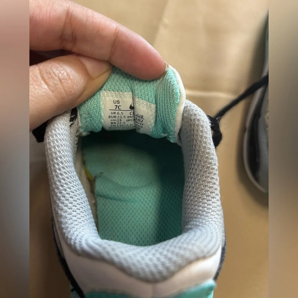 Nike Toddler Gray, White, and Teal‎ Sneakers Air Max 90